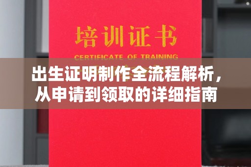 榆阳出生证明制作全流程解析，从申请到领取的详细指南
